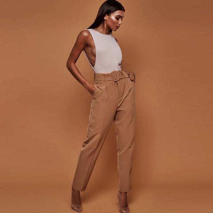 Zara high waist darted work pants formal trousers OL office, Women's  Fashion, Bottoms, Other Bottoms on Carousell