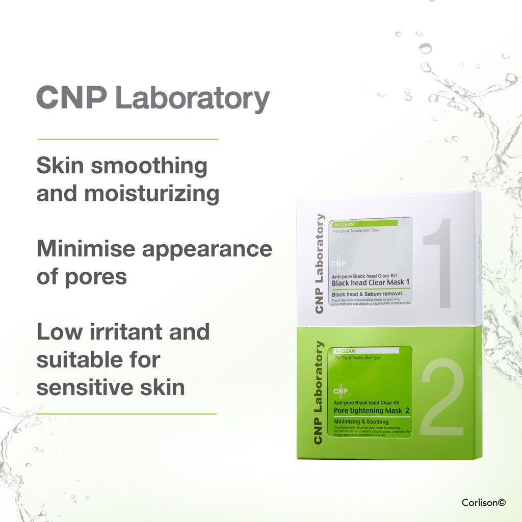 [10 sets] CNP Laboratory Anti-Pore Blackhead Clear Kit, BN, Beauty ...