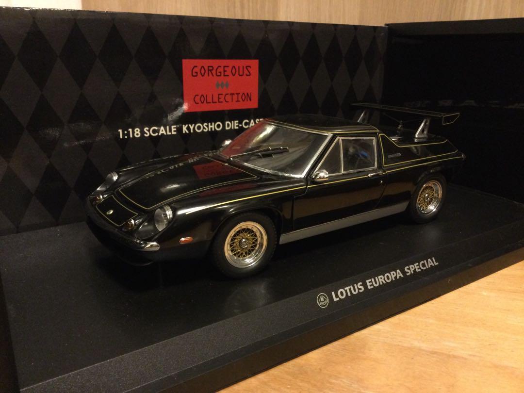 1/18 Kyosho Lotus Europa Special with rear wing Black, 興趣