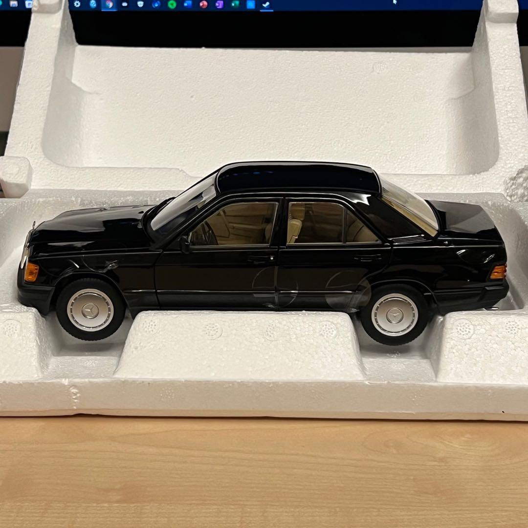 1:18 Norev Mercedes Benz 190E (Black), Hobbies & Toys, Toys