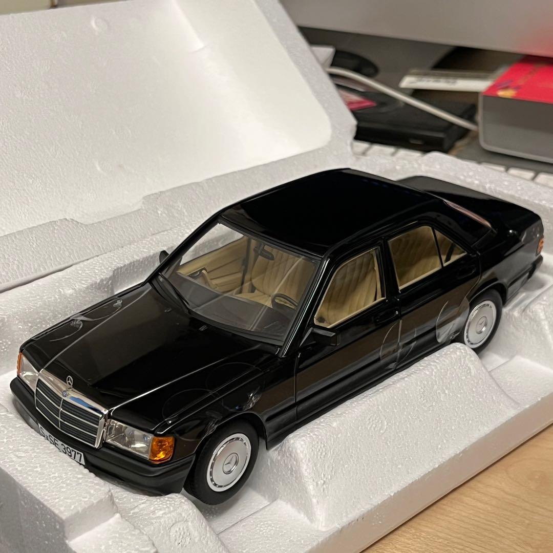 1:18 Norev Mercedes Benz 190E (Black), Hobbies & Toys, Toys