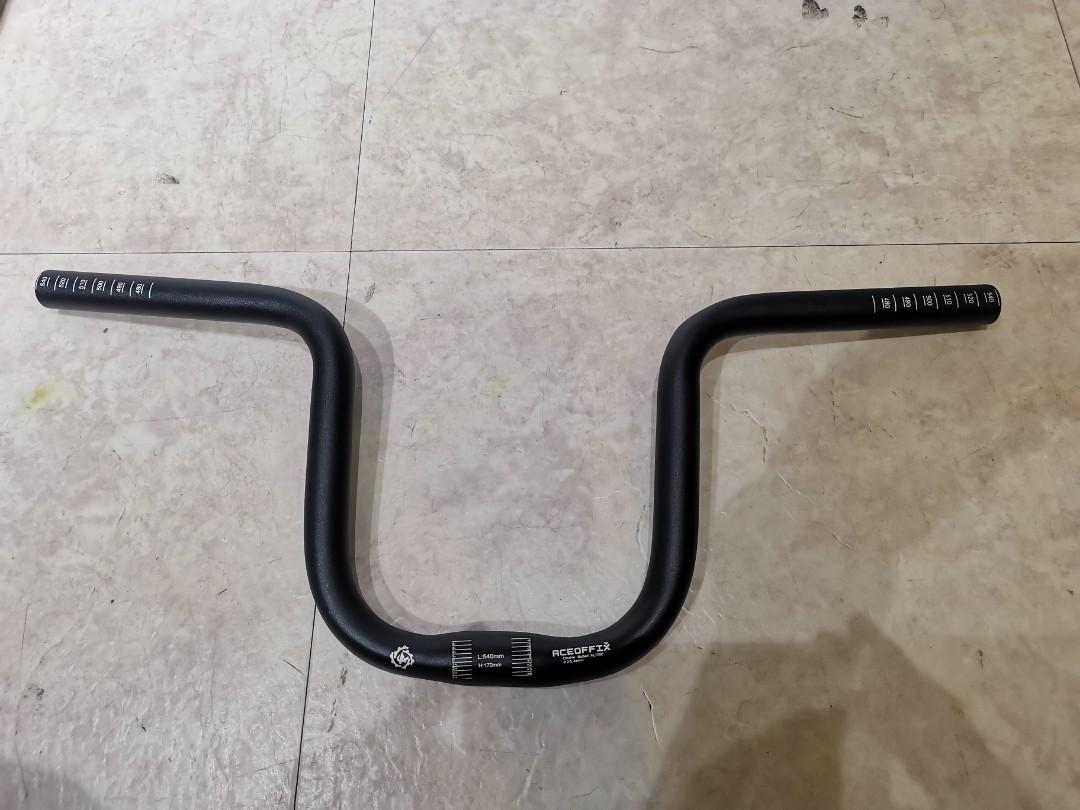 170mm Height 540mm Length Aceoffix Handlebar for 3Sixty Pikes etc Black Color Sports Equipment Bicycles Parts Parts Accessories on Carousell