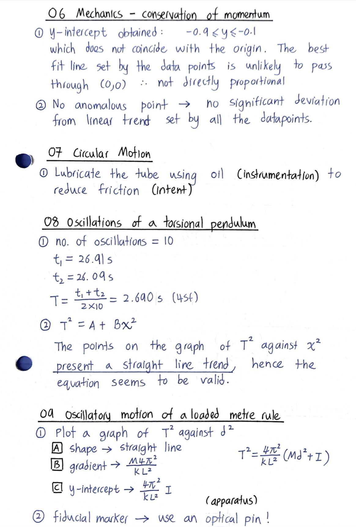 18pg Physics (H2) Practical notes, concise, summarised, Phy Pract ...