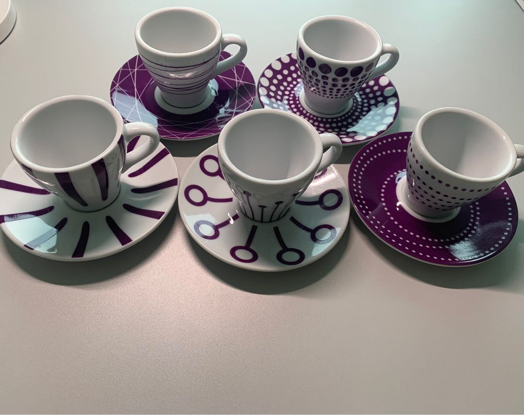 5* Bodum Espresso Cups & Saucers, 傢俬＆家居, 廚具和餐具, 茶具配件 Carousell