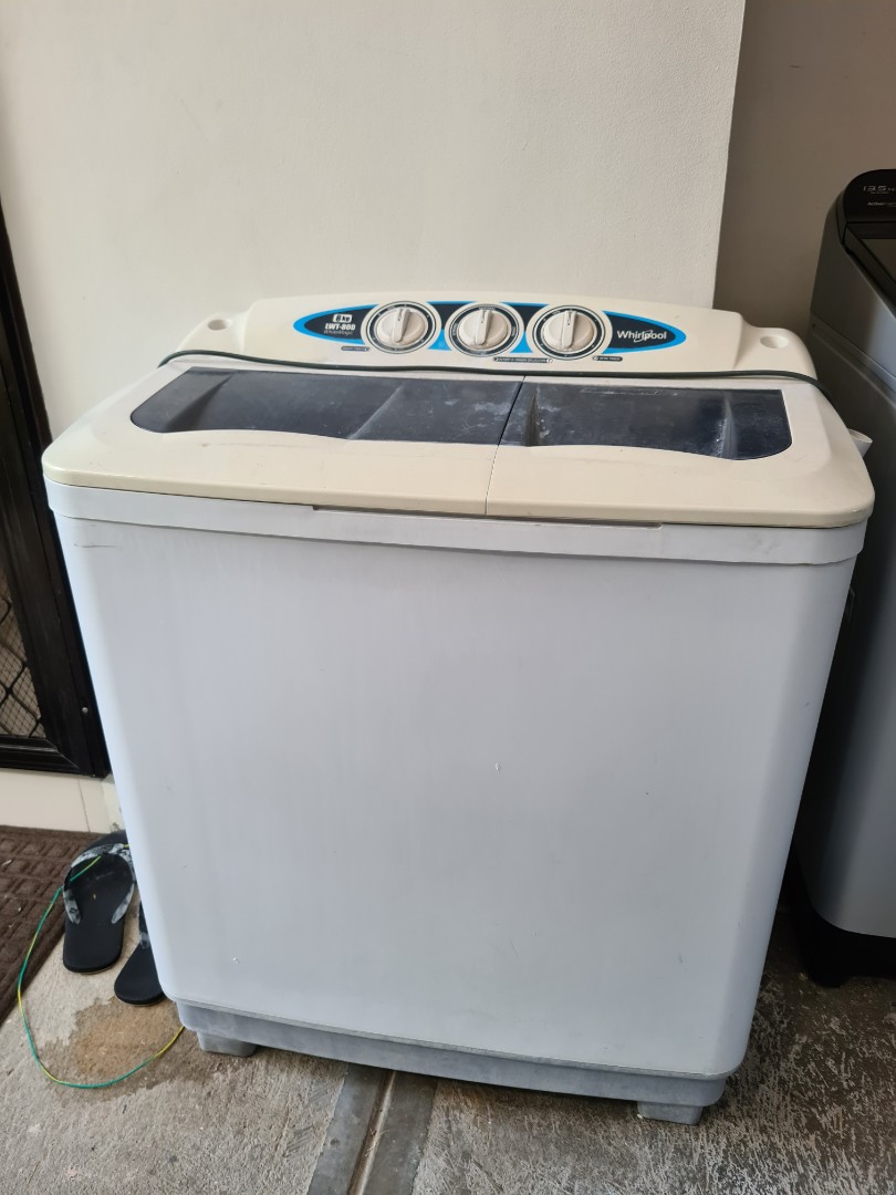 8kg whirlpool twin tub washing machine, TV & Home Appliances, Washing