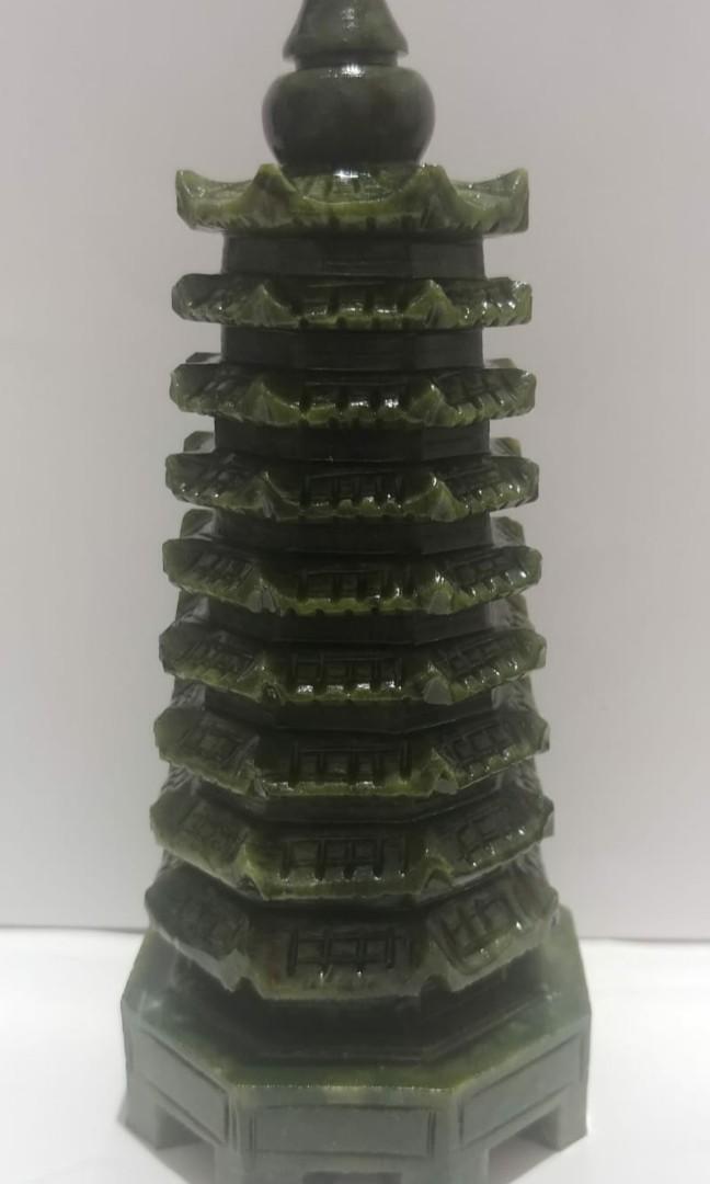 青玉實心九層文昌塔, 興趣及遊戲, 收藏品及紀念品, 宗教物品- Carousell