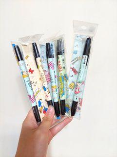 迪士尼 油性麥克筆 小美人魚 Alice愛莉絲 三眼怪 唐老鴨 雙頭