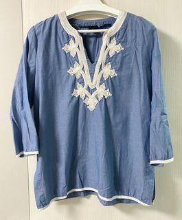日本購入 🐚 vintage 歐洲 復古 傳統 罩衫 襯衫 古着