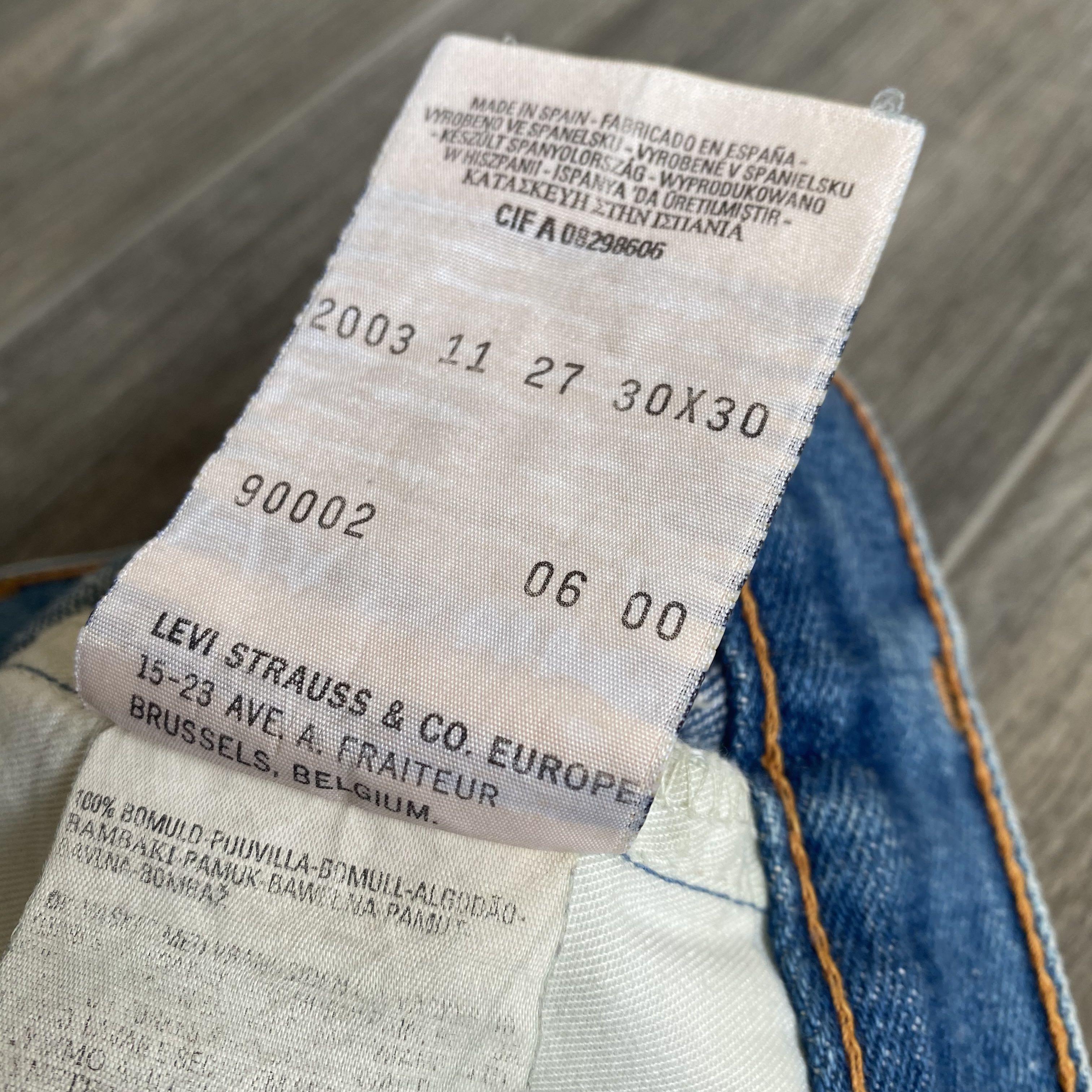 初期Levi's Red 1st Standard W30 x 30, 男裝, 褲&半截裙, 牛仔褲