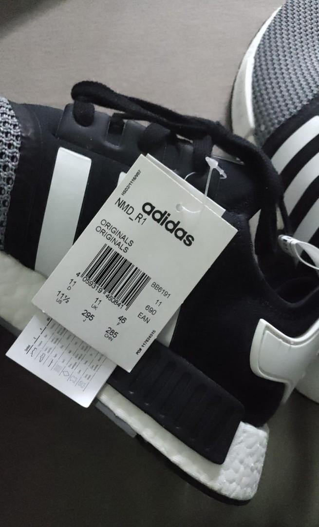 Adidas nmd r1 jd sports mesh black on sale grey