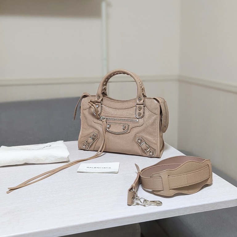 Balenciaga mini city beige online