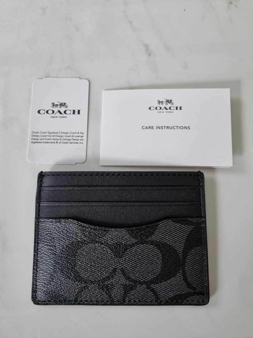 Authentic Coach Card Holder, Men's Fashion, Watches & Accessories