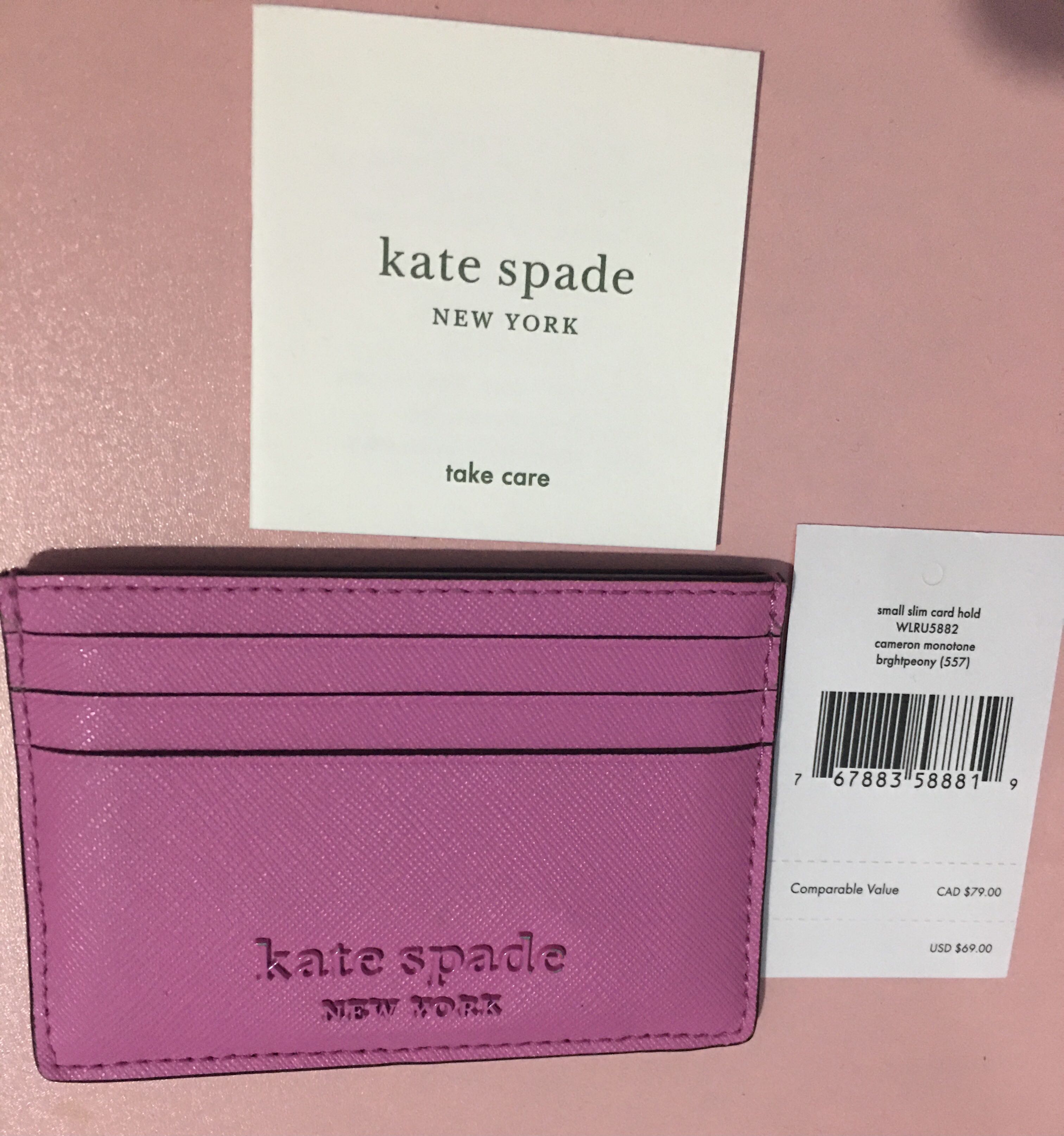 Authentic Kate Spade card holder, Women's Fashion, Bags & Wallets