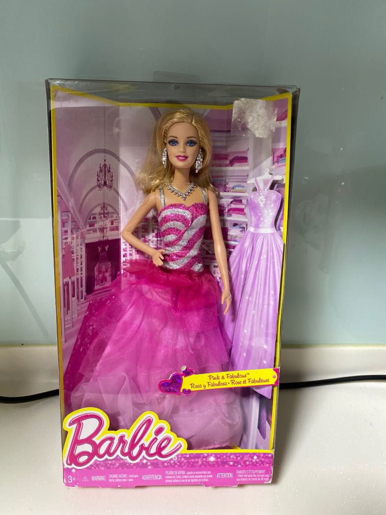 BN Barbie Doll hot pink glitter dress, Hobbies & Toys, Toys & Games on ...