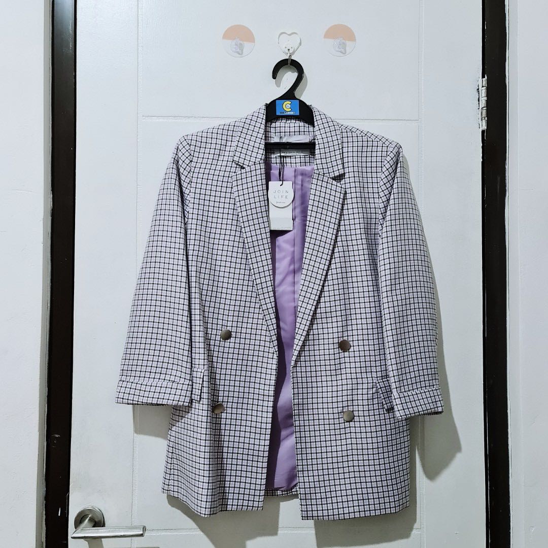 houndstooth jacket topshop