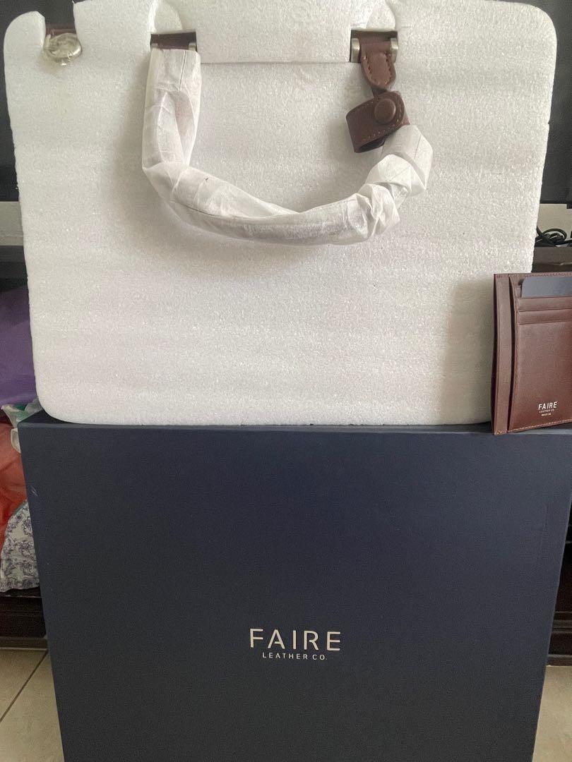 Brand New Faire Leather Co. Briefcase, Men's Fashion, Bags