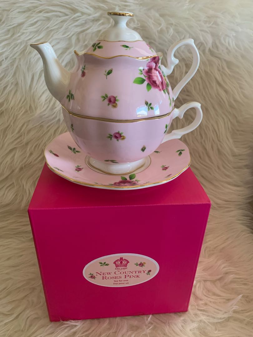 Brand New Royal Albert New Country Roses Tea for One, Furniture & Home ...