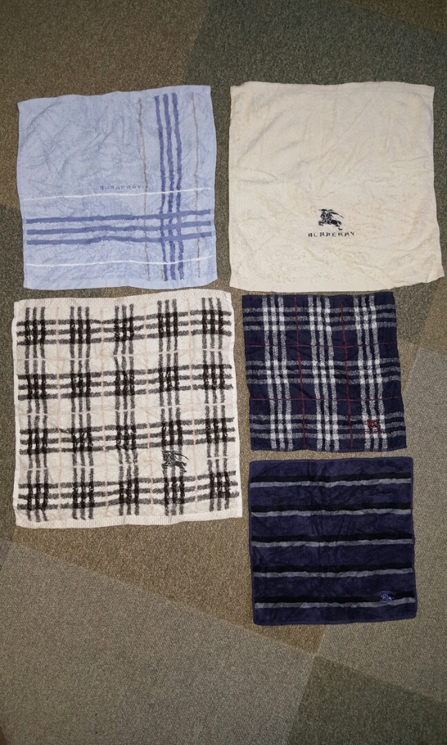 Burberry Face Towel, Luxury, Apparel on Carousell