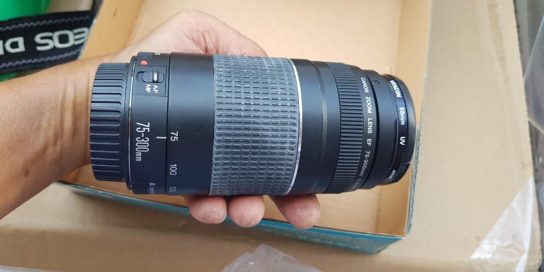 Canon Zoom Lens Ef 75 300 Mm Photography Lens Kits On Carousell