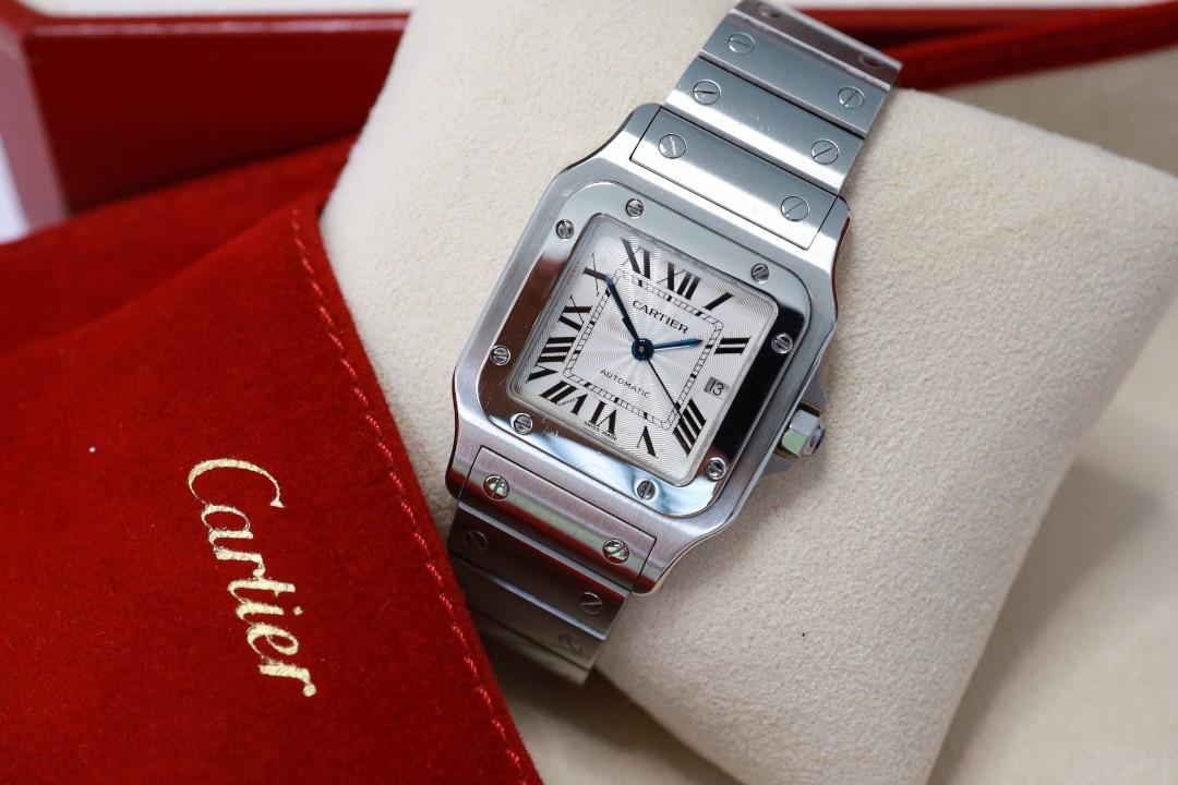 Cartier Santos Galbee Ref 2319 Guilloche Dial - Full Set, Luxury ...