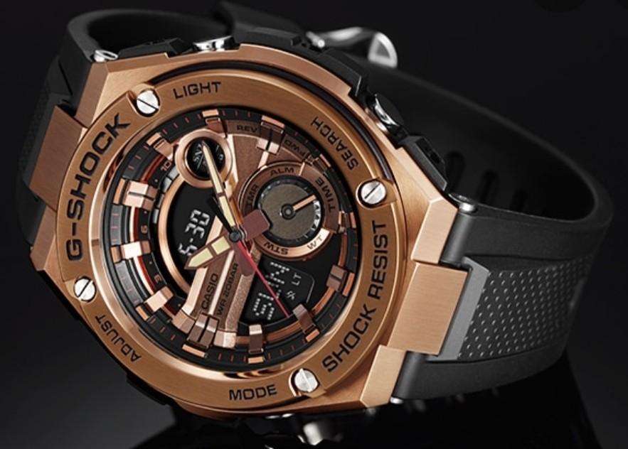 G shock steel rose sale gold