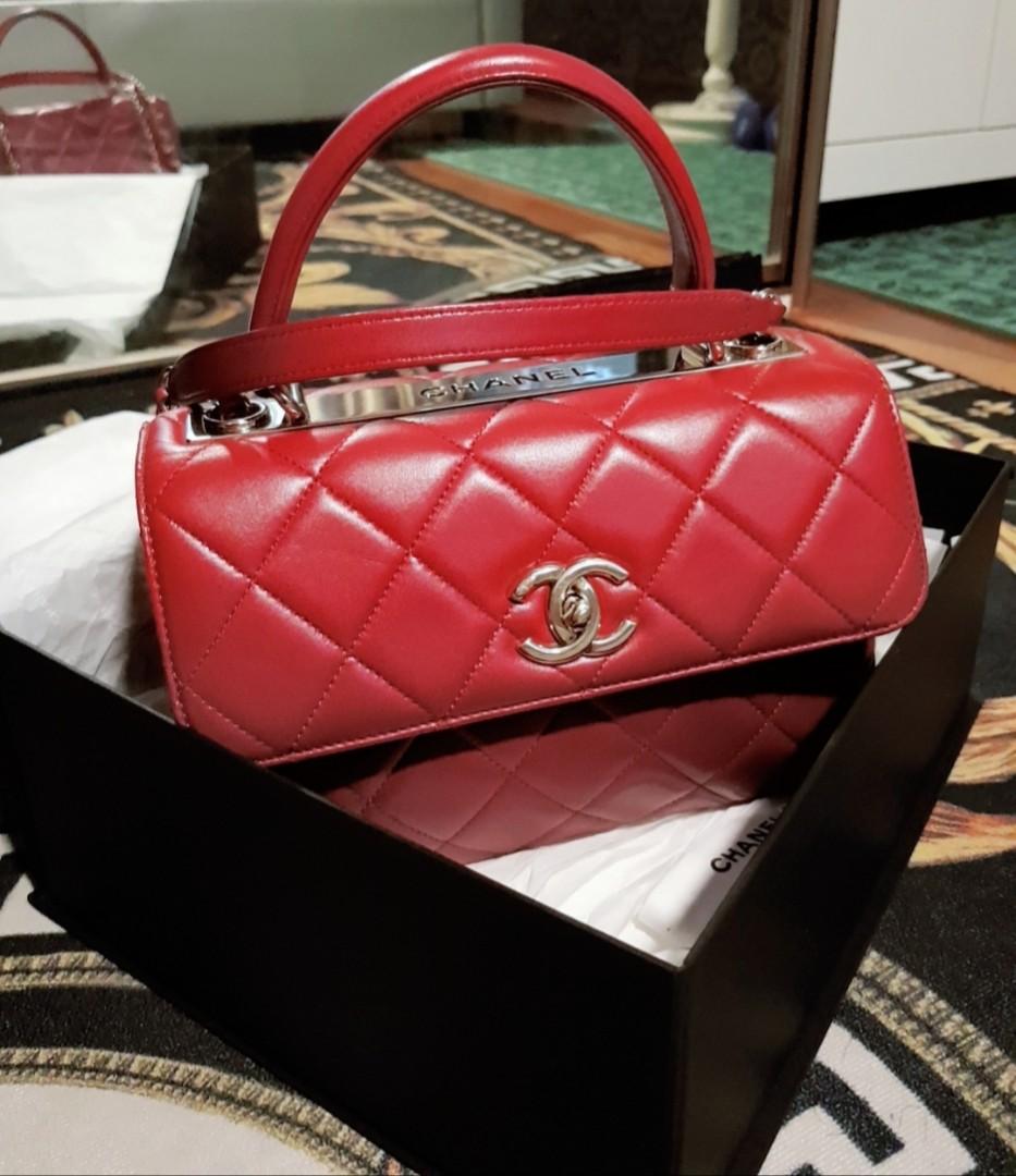 Chanel Trendy Cc Bag (Burgundy), Women'S Fashion, Bags & Wallets, Shoulder  Bags On Carousell