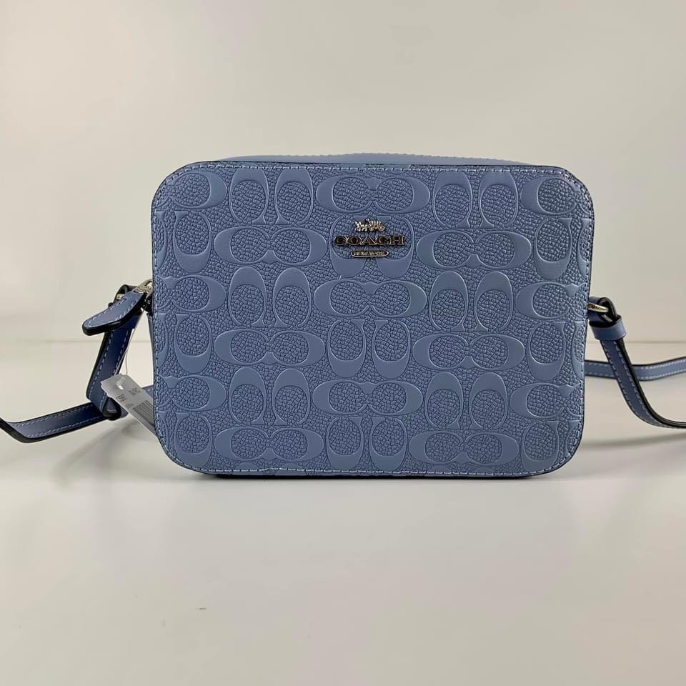Coach mini camera bag in signature leather deals