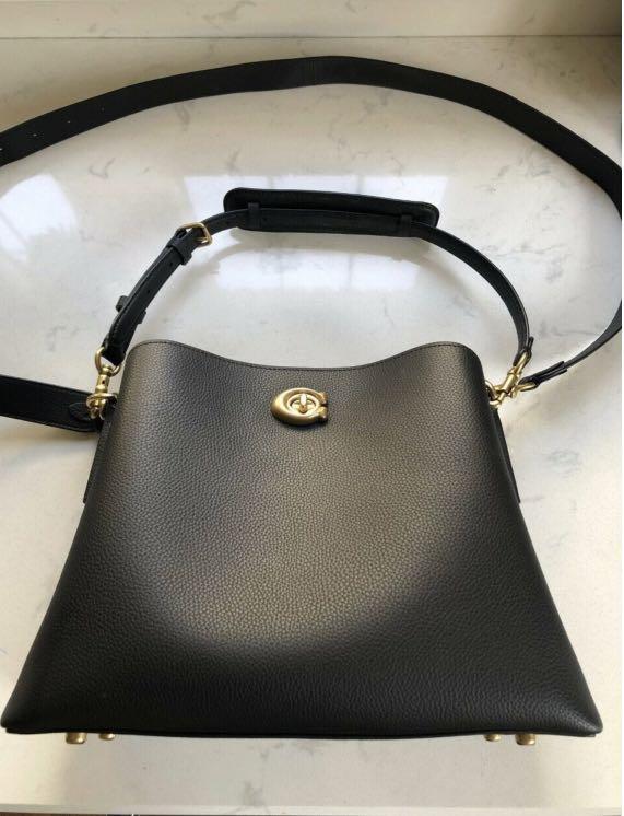 coach willow shoulder bag black