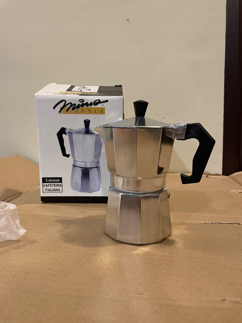 Coffee maker moka pot for 3 person 