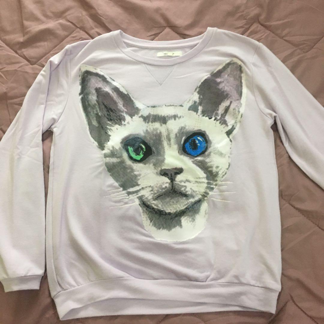 colorbox cat shirt, Fesyen Wanita 