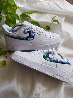 Custom Hand Painted Gucci LV Supreme Nike AF1 Air Force 1 Low Shoes, Listing Not For Sale - Read De