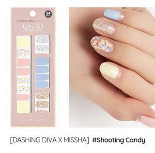 Dashing Diva Missha Shooting Candy Gloss Gel Nail Strip Sticker