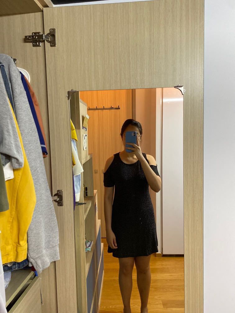 Dorothy perkins black glitter dress sale