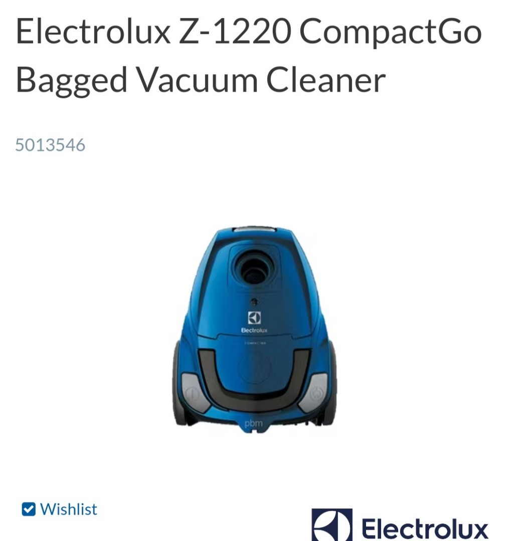 Electrolux Z1220 CompactGo Bagged 