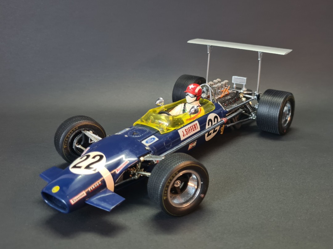 Exoto 1/18 Lotus Type 49 #22 J. Siffert (Bleu) - Grand Prix Classics (occasion, Boîte Abîmée)