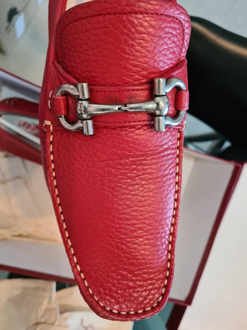 Red ferragamo deals mens shoes