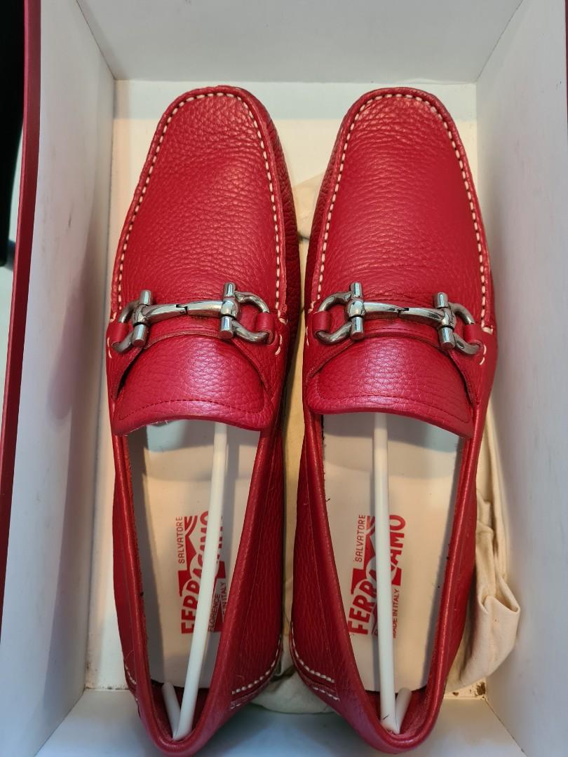 Red ferragamo clearance mens shoes