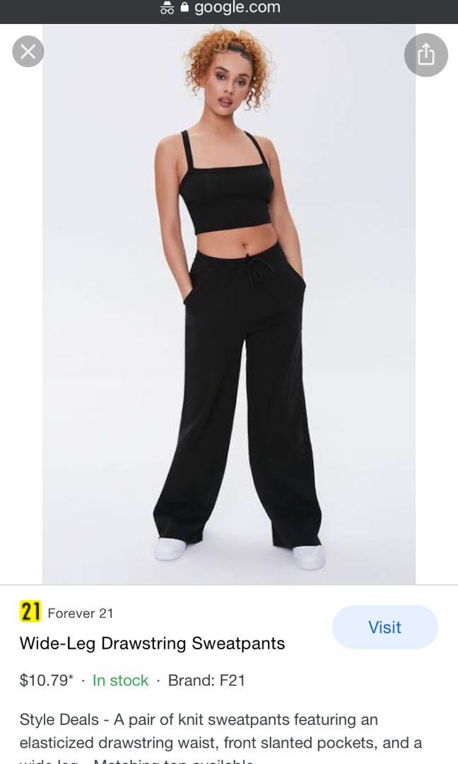 Forever 21 Drawstring Wide Leg 