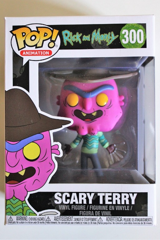 NEW OFFICIAL FUNKO POP RICK AND MORTY SCARY TERRY #300 VINYL FIGURE 