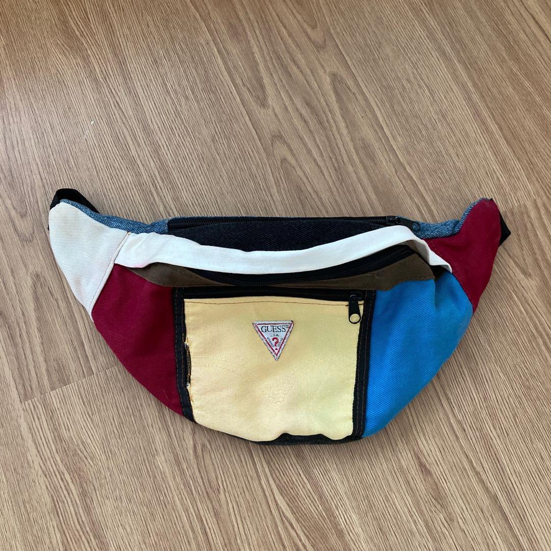 Guess denim fanny pack 2025