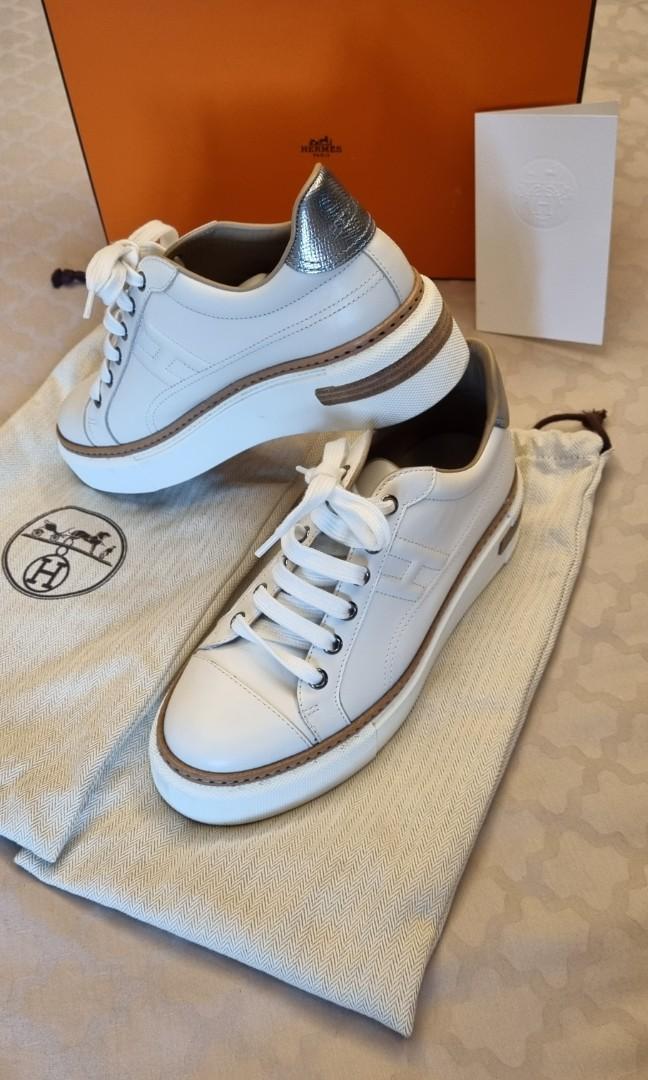 Hermes polo clearance sneakers white