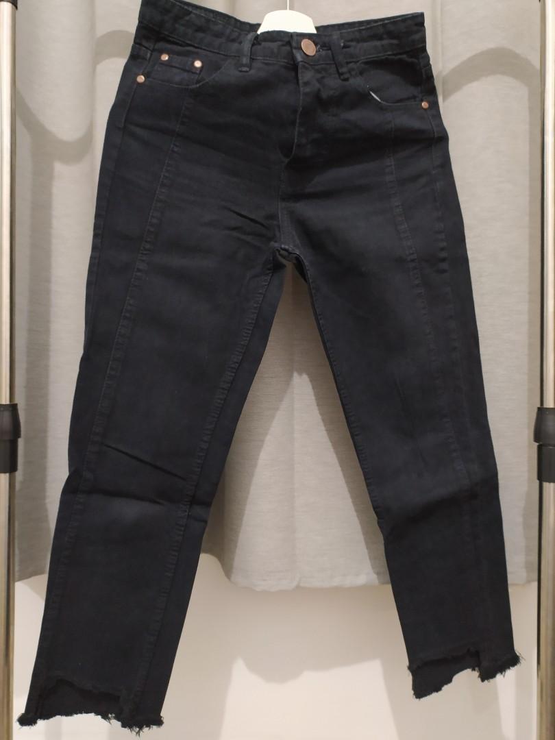 High Waisted Jeans No Stretch Woman 