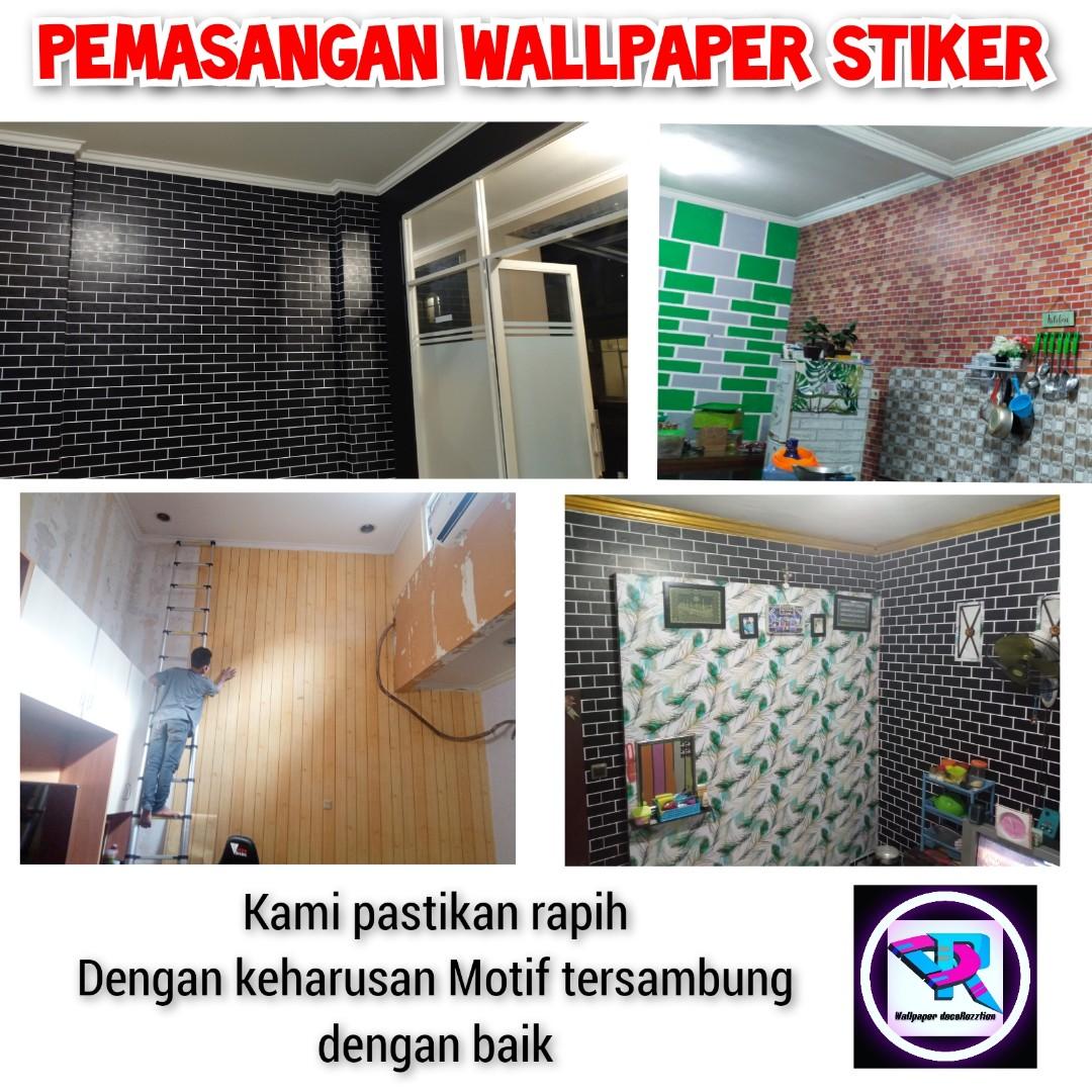 WA 087803144655 jasa pasang wallpaper vinyl motif kayu di singosari   AtmaGo