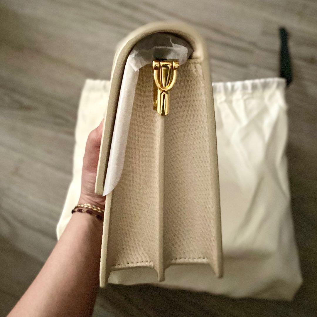JW PEI mini flap bag beige Canvas, Fesyen Wanita, Tas & Dompet di Carousell