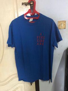 kaos gildan blue
