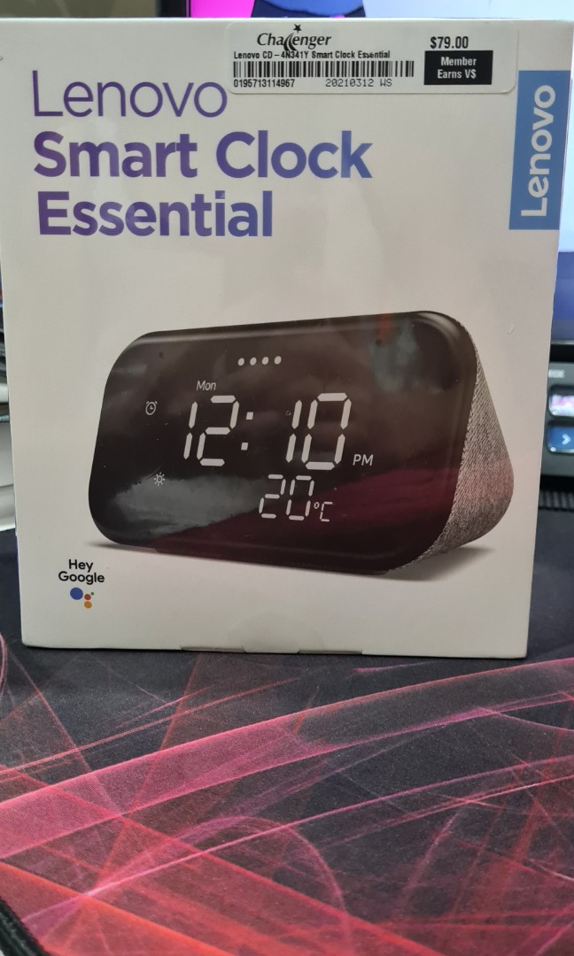 Lenovo Smart Clock Essential, Furniture & Home Living, Home Decor