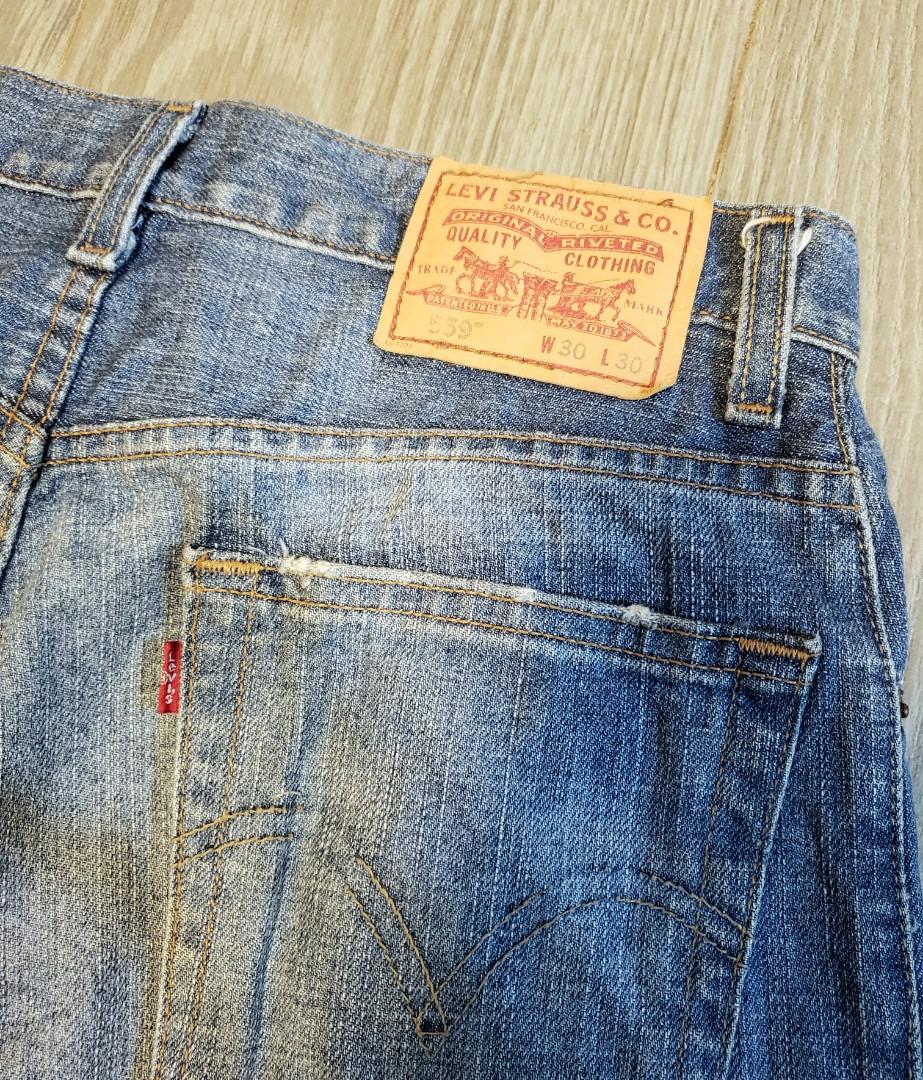 Levis 559 Relaxed Straight Jeans 洗水藍牛W30 L30 Made in Mexico