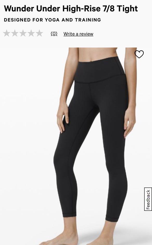 Lululemon leggings wunder under high rise clearance