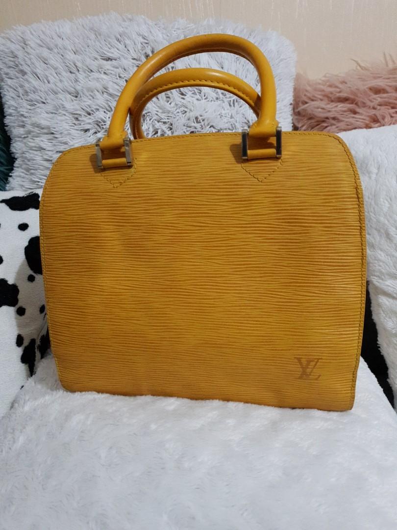 Louis Vuitton Yellow Epi Leather Pont Neuf Bag.  Luxury