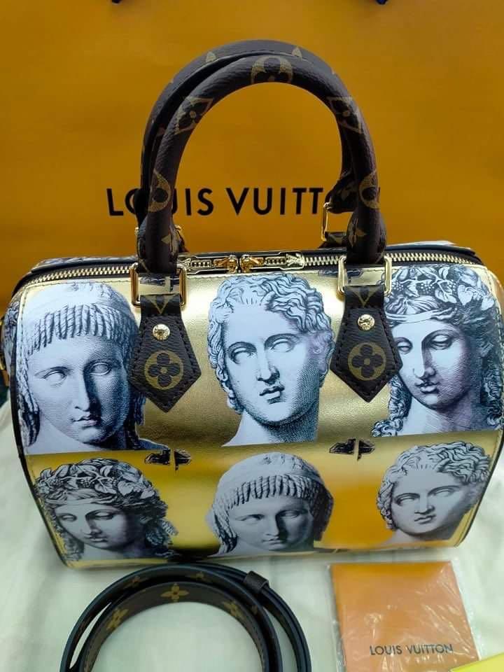 LV Speedy 25 Bandouliere Fornasetti, Luxury, Bags & Wallets on